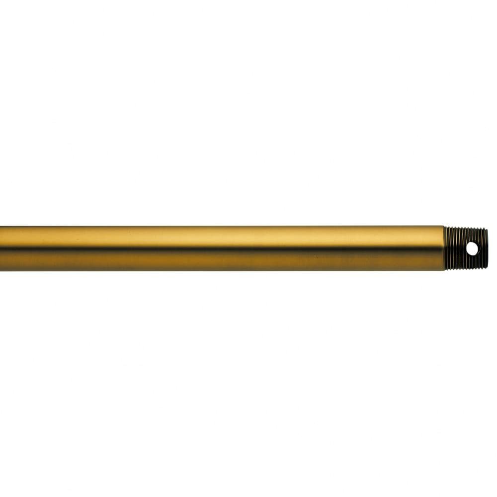 Kichler 18" Ceiling Fan Downrod, Burnished Antique Brass