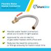 SharkBite 3/4 Inch Ball Valve x 3/4 Inch FIP x 18 Inch Stainless Steel Flexible Water Heater Connector, Push to Connect Brass Plumbing Fitting, PEX Pipe, Copper, CPVC, PE-RT, HDPE, U3088FLEX18BVLF view 4