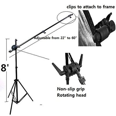 CanadianStudio Pro Heavy Duty 8' Stand Reflector Holder Holding Arm mounting Bracket Kit
