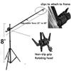 CanadianStudio Pro Heavy Duty 8' Stand Reflector Holder Holding Arm mounting Bracket Kit view 1