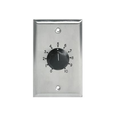 AtlasIED 10 Watt Single Gang Stainless Steel 70.7V Commercial Attenuator