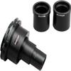 AmScope CA-NIK-SLR Nikon SLR / D-SLR Camera Adapter for Microscopes - Microscope Adapter, Black view 1
