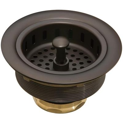 DO NOT SET LIVE!3.5" Basket Strainer Finish: Oil-Rubbed Bronze