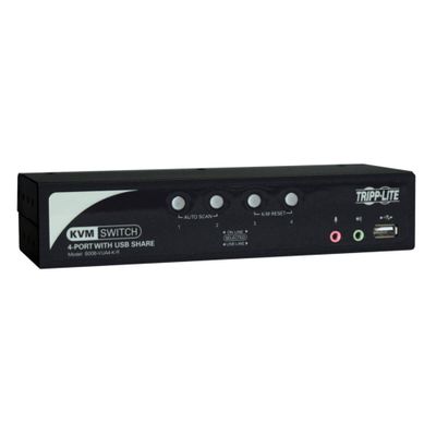 4PORTKVMSWITCH W AUDIO,2PORTUSB 2.0 HUB