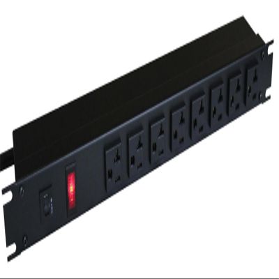Hammond Manufacturing 1589T6F1BKRF 20A Rack Mount, 6 REC ON Front