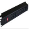 Hammond Manufacturing 1589T6F1BKRF 20A Rack Mount, 6 REC ON Front view 1