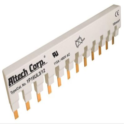ALTECH CORP 2P16UL3/6 115A; for USE with:Miniature Molded CASE Circuit Breakers; Accessory Type:BUSBAR; Product Range:- ROHS Compliant: YES, 2PH, 6PIN, BUSBAR, CKT Breaker