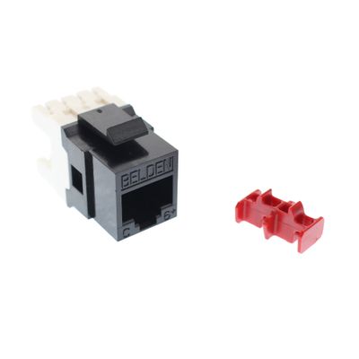 Belden AX101321 KeyConnect RJ45 Category 6 Modular Jack, Black