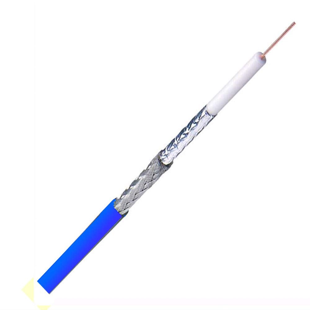 1855A 0061000 - Coaxial Cable, Brilliance?, Blue, 23 AWG, Solid, 1000 ft, 304.8 m