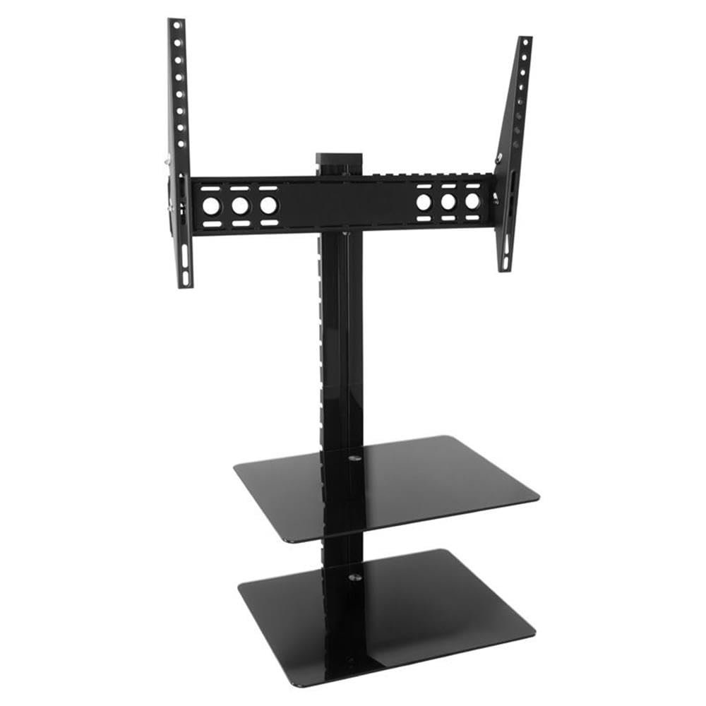 AVF Steel Tilt and Turn TV Mount with 2 AV Shelves for 37" to 60" TV in Black