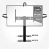 AVF Steel Tilt and Turn TV Mount with 2 AV Shelves for 37" to 60" TV in Black view 3