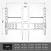 AVF Steel Tilt and Turn TV Mount with 2 AV Shelves for 37" to 60" TV in Black view 4
