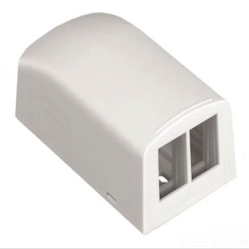 PANDUIT NK2BXIW-A 2PORT, Off White, Surface Mount Box