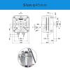 ebm-papst M4Q045-BD01-01 AC FanMotor 230V 0.17mA 5W 50Hz/60Hz 1550RPM 4Pole New view 3