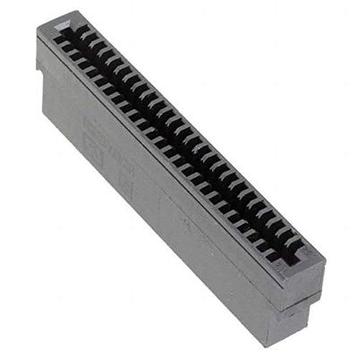 AMP Industries 1-583717-1 50 Position Card Edge Connector Housing Black 0.100" (2.54mm) Free Hanging (in-Line) New Lot Quantity-2