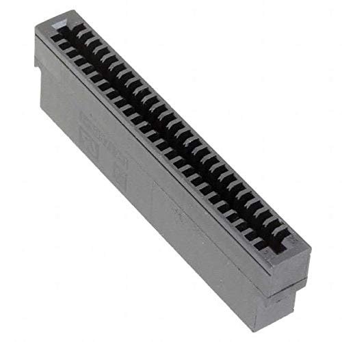 AMP Industries 1-583717-1 50 Position Card Edge Connector Housing Black 0.100" (2.54mm) Free Hanging (in-Line) New Lot Quantity-2