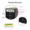 Optodisc 1 to 5 24X Burner M-Disc Support CD DVD Duplicator - Standalone Copier Duplication Tower (OPTO-S5T-DVD-BK) view 3