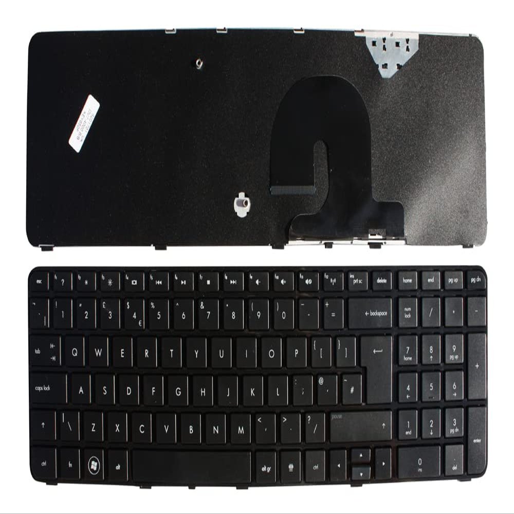 Keyboards4Laptops UK Layout Black Frame Black Replacement Laptop Keyboard Compatible with HP Pavilion DV7-4074CA