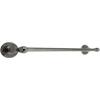 24" Brass Towel Bar with Classic Rosettes in Antique Pewter view 1