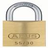 ABUS 55/30 Small Solid Brass Padlock with 2 Keys for School, Gym, Cabinet view 1