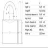 ABUS 55/40HB63 Solid Brass Padlock with 2 Keys for School, Gym view 3