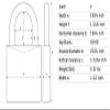 ABUS 55HB/40 B KA 1.5-Inch All Weather Solid Brass with Hardened Steel Shackle Keyed Alike Padlock view 2