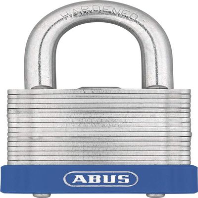 ABUS 41/45 Eterna Laminated Steel Keyed Different Padlock, Silver (1.75")