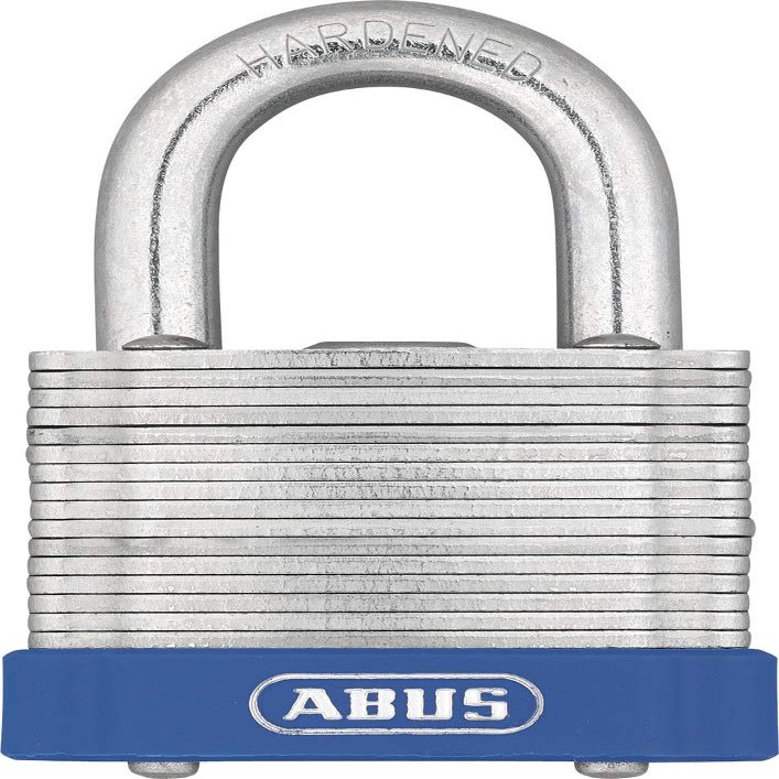ABUS 41/45 Eterna Laminated Steel Keyed Different Padlock, Silver (1.75")