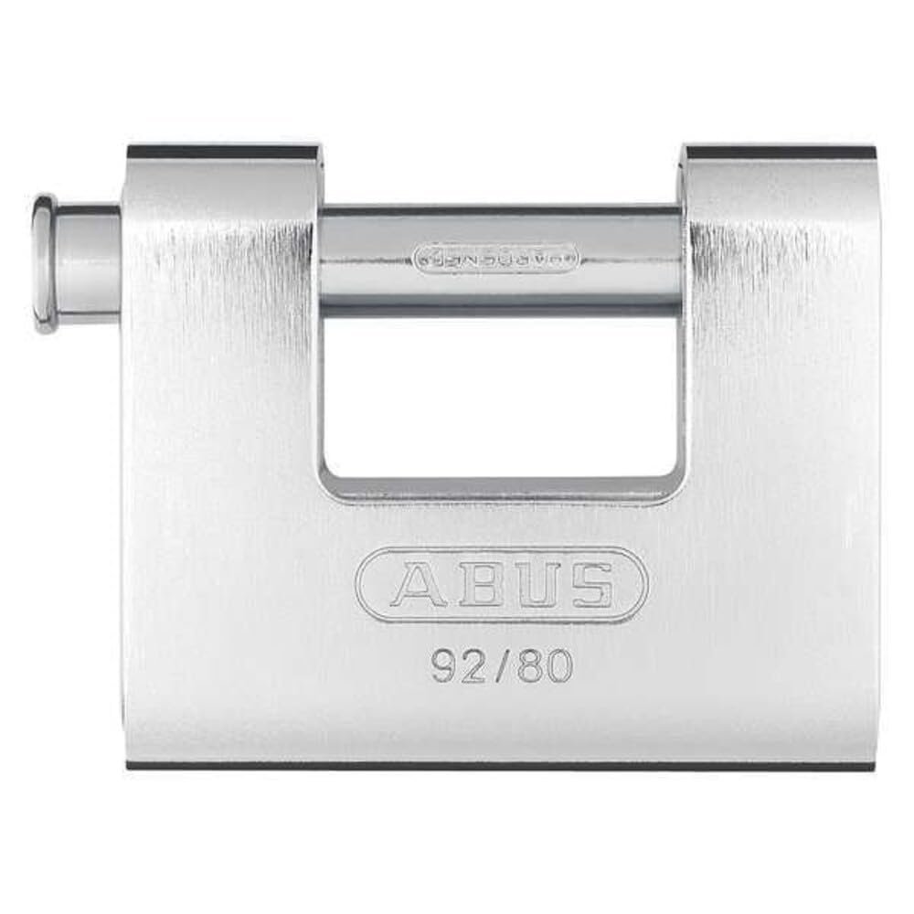ABUS 92/80 Monoblock Solid Brass with Steel Jacket Padlock, Keyed Alike