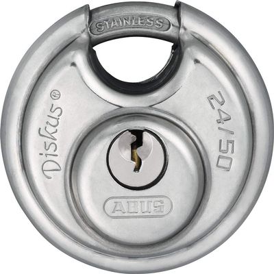ABUS 24IB/50 B KD All Weather Stainless Steel Keyed Different Diskus Padlock