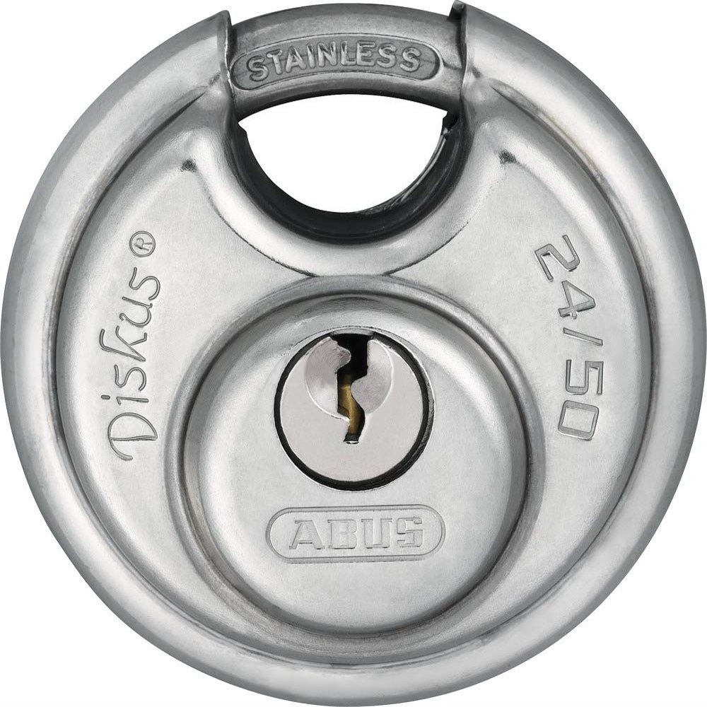 ABUS 24IB/50 B KD All Weather Stainless Steel Keyed Different Diskus Padlock