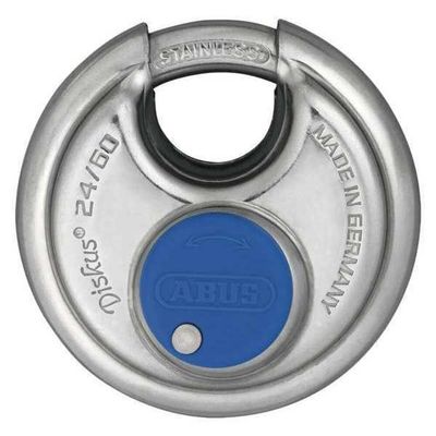 ABUS 24IB/60 Diskus Storage Padlock with 2 Keys for Outdoor, Storage