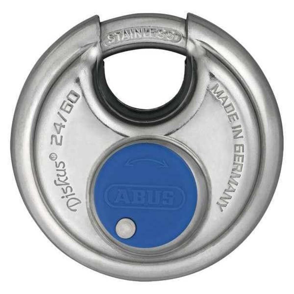 ABUS 24IB/60 Diskus Storage Padlock with 2 Keys for Outdoor, Storage