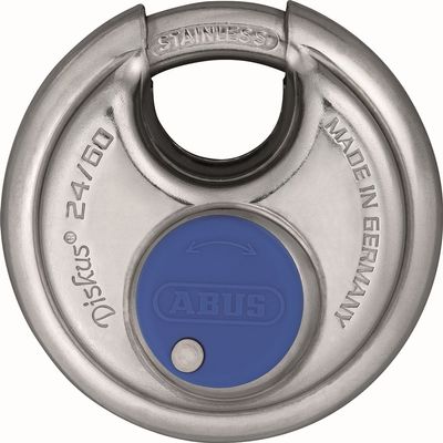 ABUS 24IB/60 Diskus Storage Padlock with 2 Keys for Outdoor, Storage