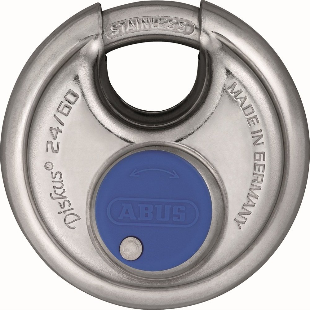 ABUS 24IB/60 Diskus Storage Padlock with 2 Keys for Outdoor, Storage