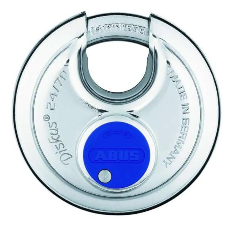 ABUS 24IB/70 Diskus Storage Padlock with 2 Keys for Outdoor, Storage