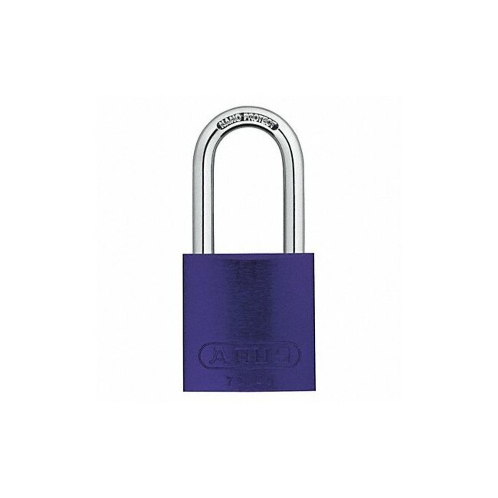 Lockout Padlock, KD, Purple, 1/4 in. Dia.