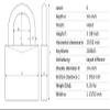 Lockout Padlock, KD, Purple, 1/4 in. Dia. view 3