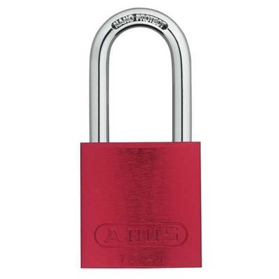 Lockout Padlock, KD, Red, 1/4In Shackle Dia