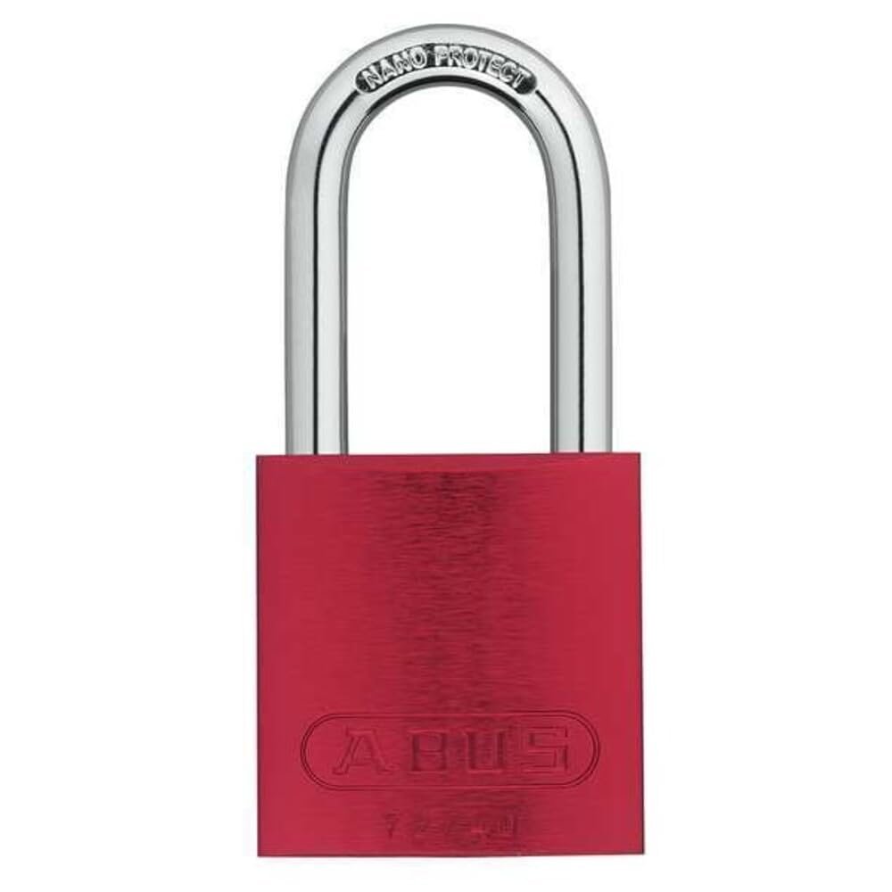 Lockout Padlock, KD, Red, 1/4In Shackle Dia