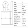 Lockout Padlock, KD, Black, 1/4In. Dia. view 3