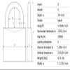 Lockout Padlock, KA, Brown, 1/4In. Dia. view 3