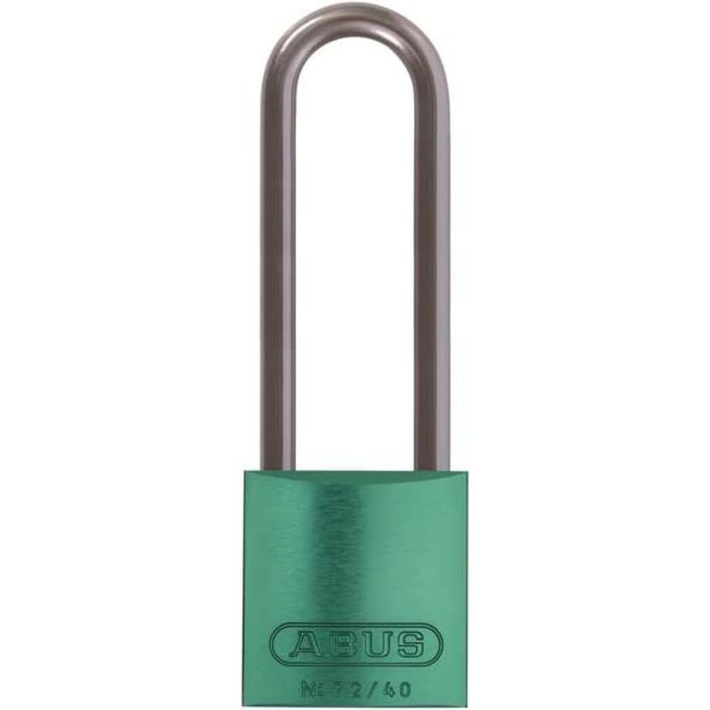 ABUS 72/40HB75 KD Aluminum Safety Padlock Keyed Different with 3" Shackle, Green