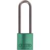 ABUS 72/40HB75 KD Aluminum Safety Padlock Keyed Different with 3" Shackle, Green view 1