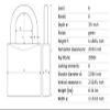 ABUS 72/40HB75 KD Aluminum Safety Padlock Keyed Different with 3" Shackle, Green view 3