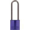 Lockout Padlock, KD, Purple, 1/4 in. Dia. view 1