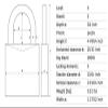 Lockout Padlock, KD, Purple, 1/4 in. Dia. view 2