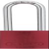 ABUS Lockout Padlock, KD, Red, 1/4In Shackle Dia, 3" Shackle view 1