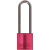 ABUS Lockout Padlock, KA, Red, 1/4In Shackle Dia, 3" Shackle view 1