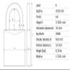 ABUS 74/40 Safety Lockout Tagout Padlock, Red, Sequential Key Codes Per Order view 3
